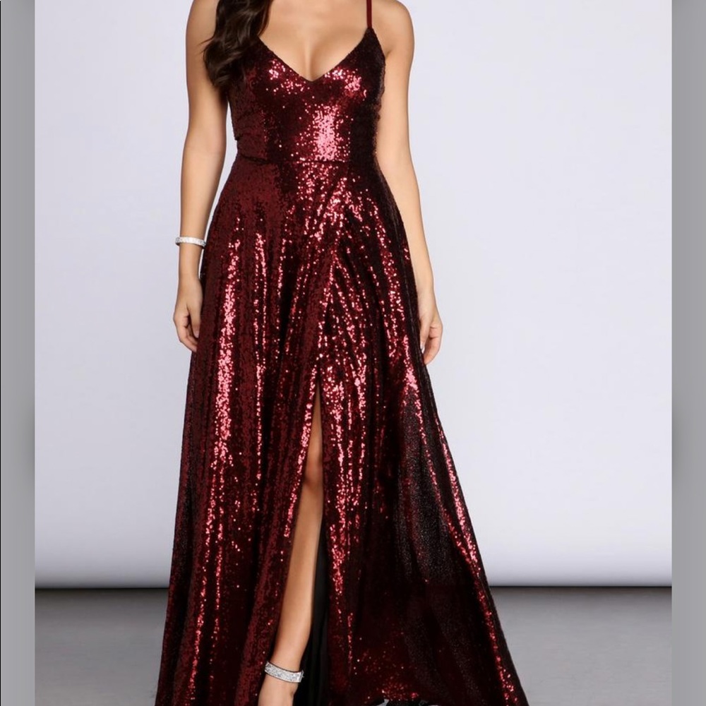 Sequin A-line Dress